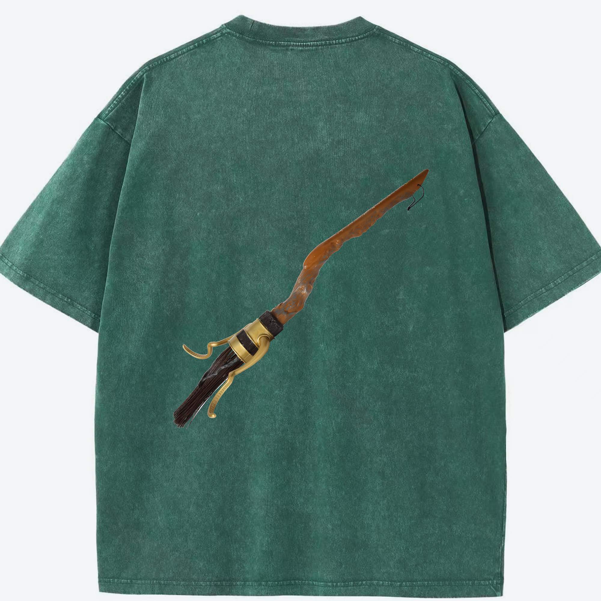 （画像用） Harry Potter ハリー・ポッターシリーズ 綿100% ヴィンテージ風 半袖Tシャツ（背面プリント）